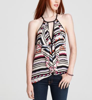 Claudia Cascade Ruffle Halter