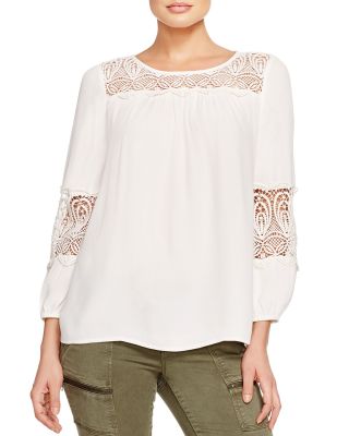 Coastal Lace Inset Top