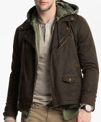 Coated Moto Jacket