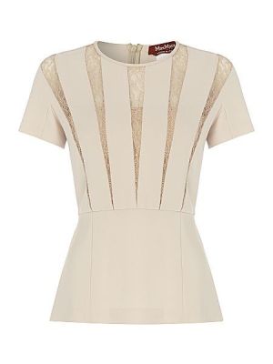 Colibri Short Sleeved Lace Peplum Top