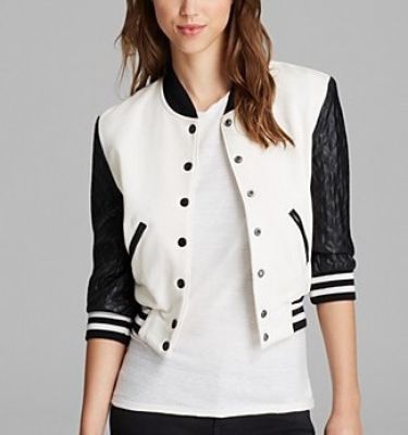 Color Block Fleece Jacket with Quilted Sleeves