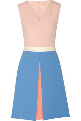 Color-Block Crepe Dress
