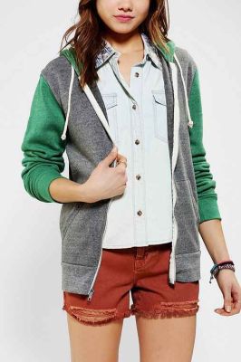 Colorblock Rocky Zip-Up Hoodie Sweatshirt