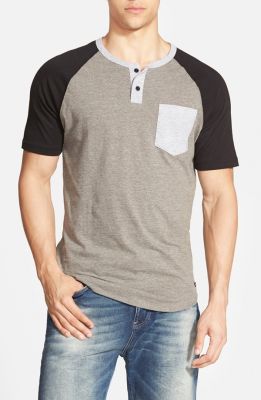 'Come Up' Colorblock Henley T-Shirt