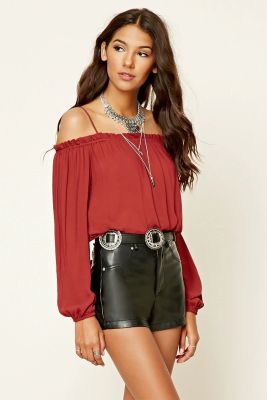 Contemporary Open-Shoulder Top