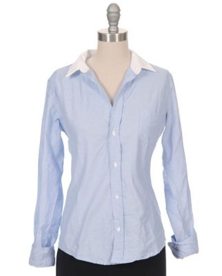 Contrast Collar Oxford Shirt