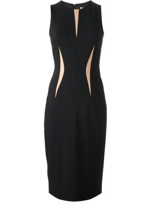 Contrast Panel Bodycon Dress