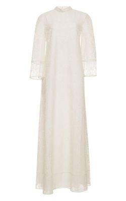 Cotton-Blend Lace Gown
