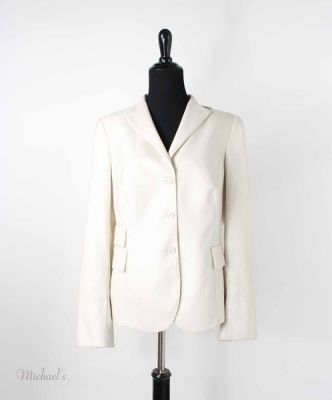 Cream Cashmere Pinstripe Jacket