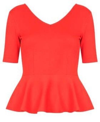 Crepe Peplum Top