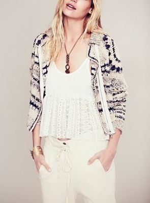 Crochet Moto Jacket