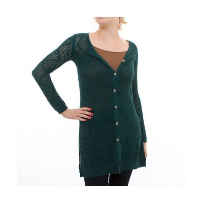 Cutie Booty Cardigan in Peacock