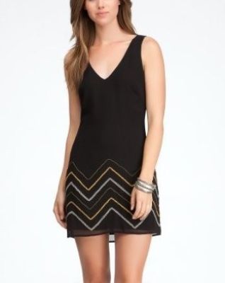 Cutout Back Beaded Dress
