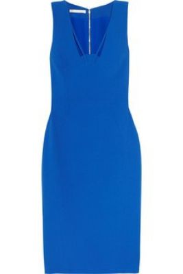 Cutout crepe dress