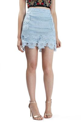 Cutwork Flower Lace Miniskirt