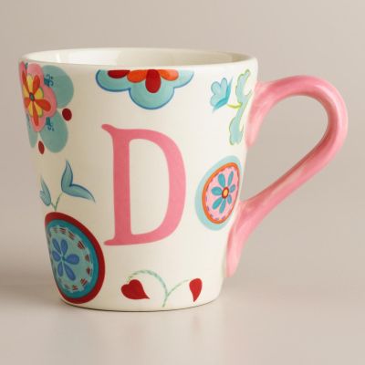 "D" Monogram Mug