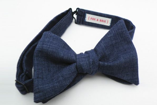 Denim Bow Tie