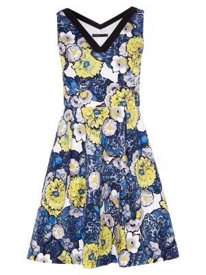 Denim Floral Dress