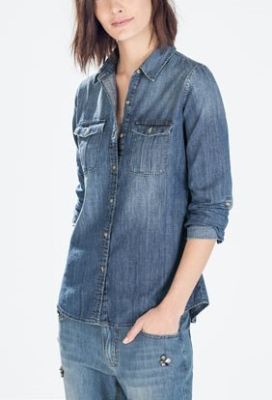 Denim Shirt With Pockets