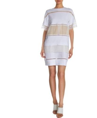 Diamond Lace Inset Tunic Dress