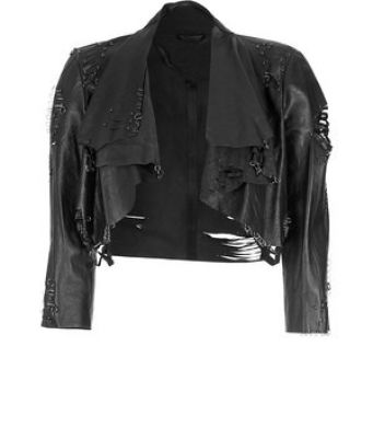Distressed Leather Jacket