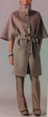 Doppio Drape Wool Cashmere Cucito A Mano Cape Coat