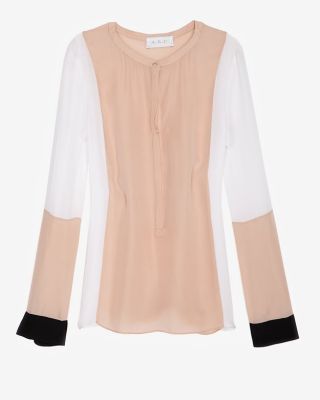 Dorset Colorblock Long Sleeve Blouse
