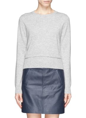 Double Layer Hem Sweater