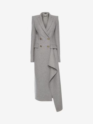 Double-Breasted Drape Coat