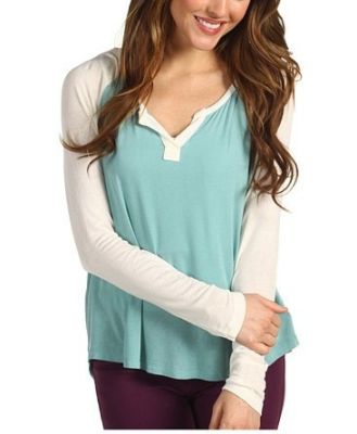 Drapey Lux Baseball Tee in Red