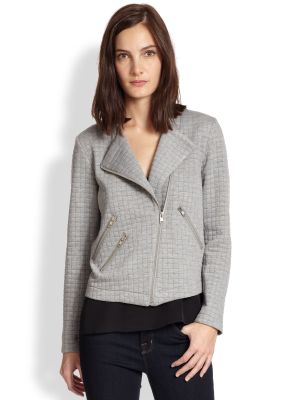Duncan Quilted Knit Moto Jacket