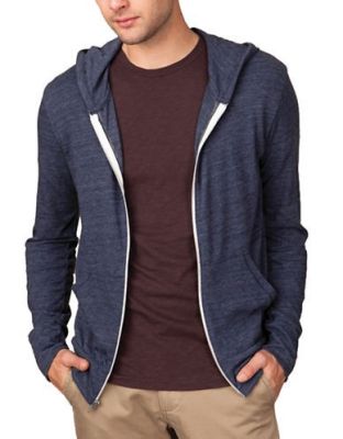 Eco-Heather Zip Hoodie