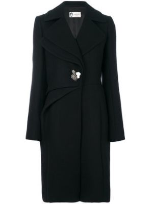 embellished button coat