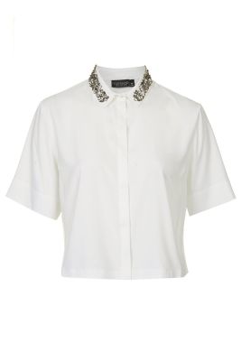 Embellished Collar Shirt