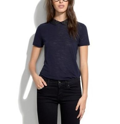 Embellished Collar Tee