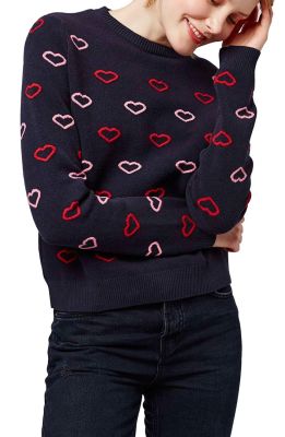 Embroidered Heart Sweater