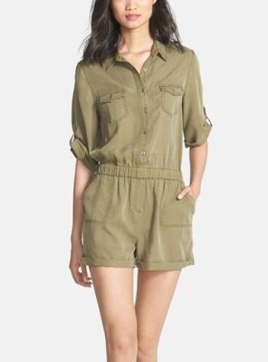 'Erin' Roll Sleeve Romper