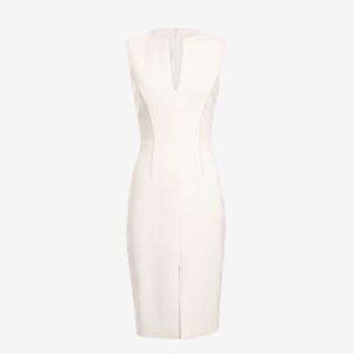 Exclusive Darcy Split Neck Dress