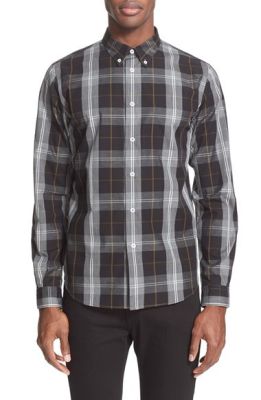 Extra Trim Fit Plaid Sport Shirt