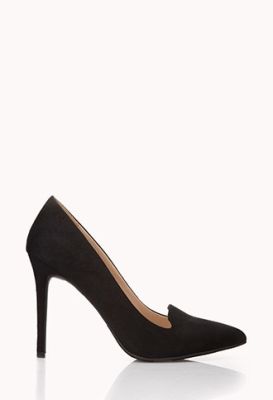 Fancy Faux Suede Pumps