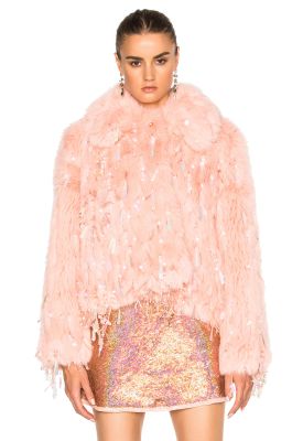 FAUX FUR DANGLE JACKET