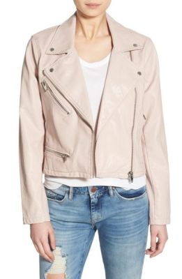 Faux Leather Moto Jacket