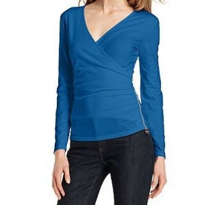 Faux-Wrap Top