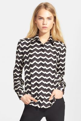 Faye Shirt in Chevron