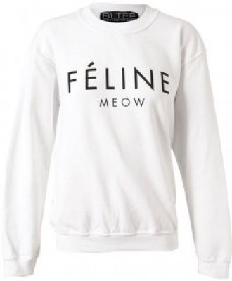Feline Cotton Sweatshirt