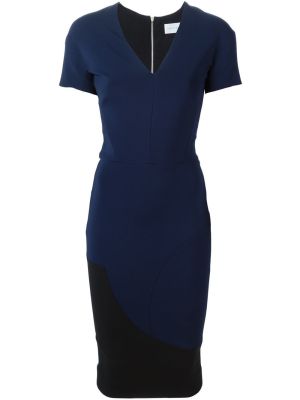 fitted v-neck dress