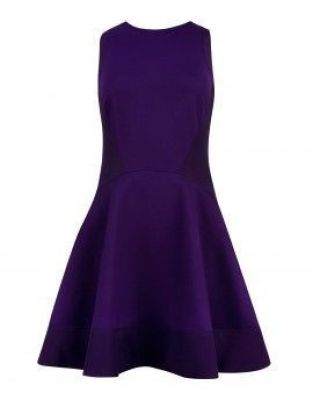 Flared Dress in Purple