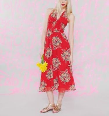 floral halter dress