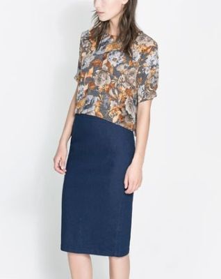 Floral Print Crop Top
