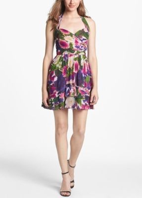 Floral Print Fit & Flare Dress